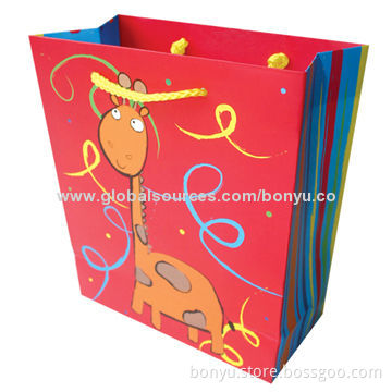 Promotional Gift Paper Bags, Eco-friendly Material, International Quality Approvals